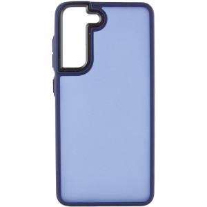 Чехол TPU+PC Lyon Frosted для Samsung Galaxy S21 FE Navy Blue