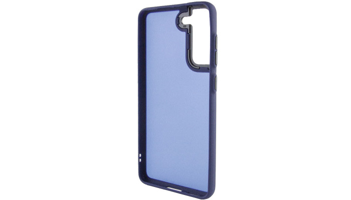 Чехол TPU+PC Lyon Frosted для Samsung Galaxy S21 FE Navy Blue - фото