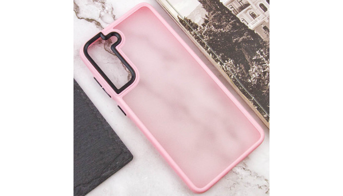 Чехол TPU+PC Lyon Frosted для Samsung Galaxy S21 FE Pink - фото