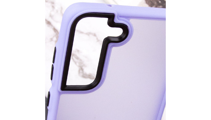 Чохол TPU+PC Lyon Frosted для Samsung Galaxy S21 FE Purple - фото