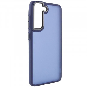 Чохол TPU+PC Lyon Frosted для Samsung Galaxy S22 Navy Blue