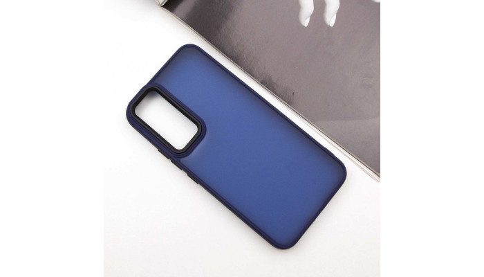 Чохол TPU+PC Lyon Frosted для Samsung Galaxy S23 Navy Blue - фото