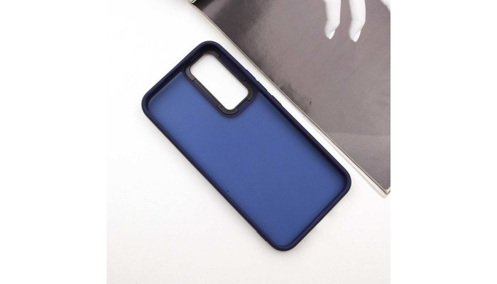 Чохол TPU+PC Lyon Frosted для Samsung Galaxy S23 Navy Blue - фото