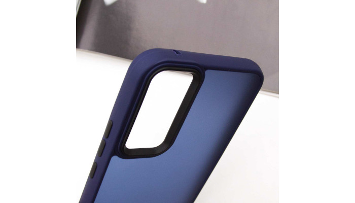 Чохол TPU+PC Lyon Frosted для Samsung Galaxy S23 Navy Blue - фото