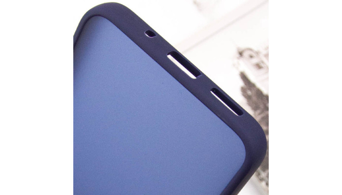Чохол TPU+PC Lyon Frosted для Xiaomi Redmi 12C Navy Blue - фото