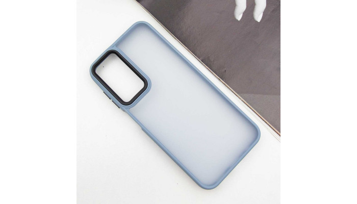 Чохол TPU+PC Lyon Frosted для Samsung Galaxy A24 4G Sierra Blue - фото