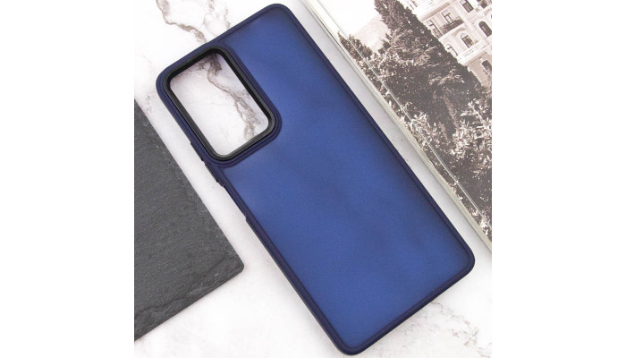 Чехол TPU+PC Lyon Frosted для Xiaomi Poco F5 / Note 12 Turbo Navy Blue - фото