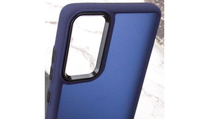 Чохол TPU+PC Lyon Frosted для Samsung Galaxy S23 FE Navy Blue - фото