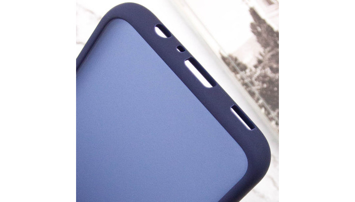 Чехол TPU+PC Lyon Frosted для Samsung Galaxy A05 Navy Blue - фото