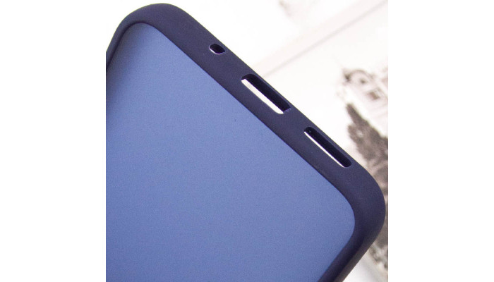 Чехол TPU+PC Lyon Frosted для Xiaomi Redmi 13C / Poco C65 Navy Blue - фото