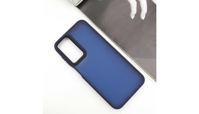 Чохол TPU+PC Lyon Frosted для Samsung Galaxy A16 5G Navy Blue - фото