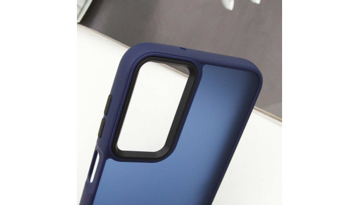 Чохол TPU+PC Lyon Frosted для Samsung Galaxy A16 5G Navy Blue - фото