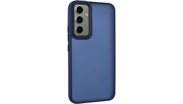 Чехол TPU+PC Lyon Frosted для Samsung Galaxy A36 5G Navy Blue - фото