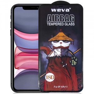 Захисне 2.5D скло Weva AirBag (тех.пак) для Apple iPhone 11 / XR (6.1