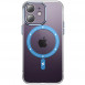 Чехол TPU+PC Colorful with MagSafe для Apple iPhone 12 (6.1") Blue