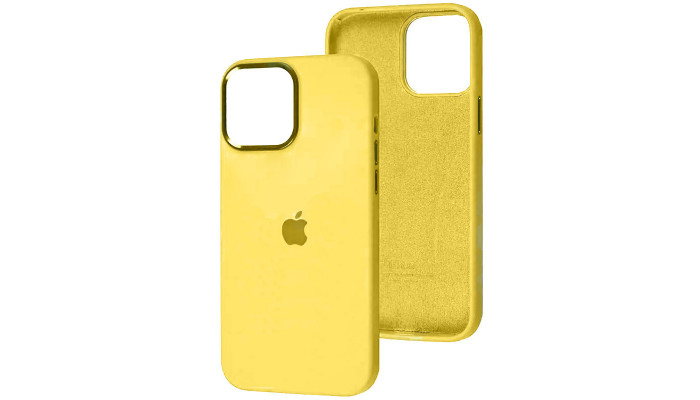 Чехол Silicone Case Metal Buttons (AA) для Apple iPhone 12 Pro / 12 (6.1