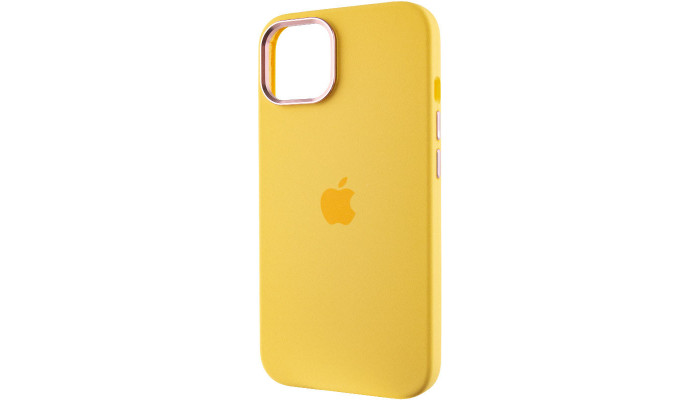 Чехол Silicone Case Metal Buttons (AA) для Apple iPhone 12 Pro / 12 (6.1