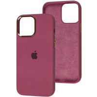 Чехол Silicone Case Metal Buttons (AA) для Apple iPhone 12 Pro Max (6.7