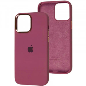 Чехол Silicone Case Metal Buttons (AA) для Apple iPhone 12 Pro Max (6.7