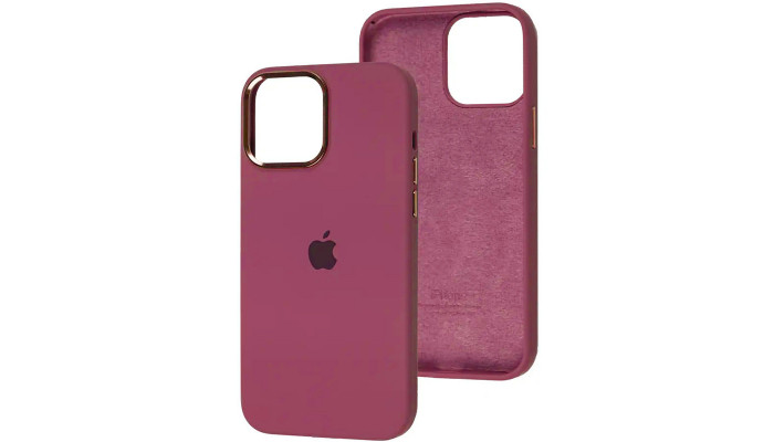 Чохол Silicone Case Metal Buttons (AA) для Apple iPhone 12 Pro Max (6.7