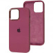 Чохол Silicone Case Metal Buttons (AA) для Apple iPhone 12 Pro Max (6.7") Бордовий / Plum