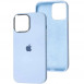 Чехол Silicone Case Metal Buttons (AA) для Apple iPhone 12 Pro Max (6.7") Голубой / Cloud Blue