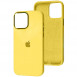 Чехол Silicone Case Metal Buttons (AA) для Apple iPhone 12 Pro Max (6.7") Желтый / Sunglow