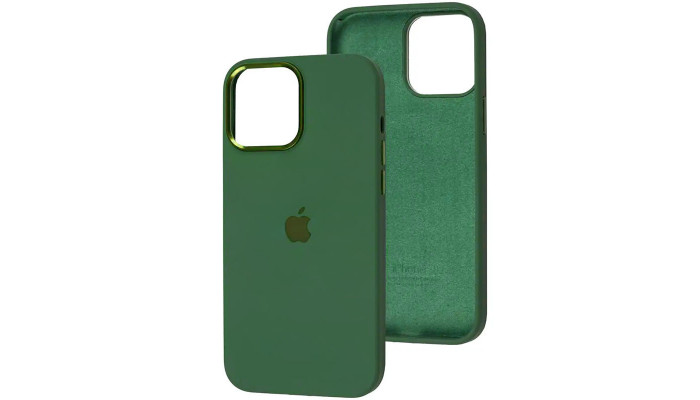 Чехол Silicone Case Metal Buttons (AA) для Apple iPhone 12 Pro Max (6.7