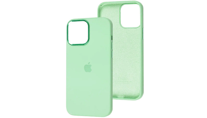 Чехол Silicone Case Metal Buttons (AA) для Apple iPhone 12 Pro Max (6.7