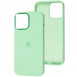 Чехол Silicone Case Metal Buttons (AA) для Apple iPhone 12 Pro Max (6.7") Зеленый / Pistachio