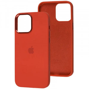 Чехол Silicone Case Metal Buttons (AA) для Apple iPhone 12 Pro Max (6.7