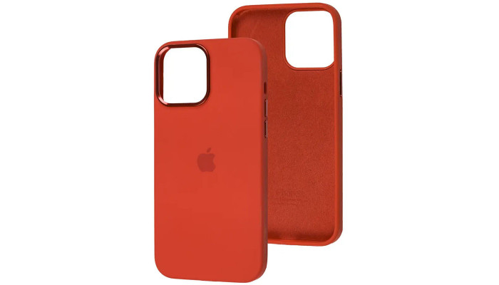 Чехол Silicone Case Metal Buttons (AA) для Apple iPhone 12 Pro Max (6.7