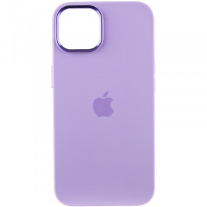 Чехол Silicone Case Metal Buttons (AA) для Apple iPhone 12 Pro Max (6.7