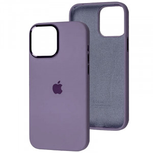 Чехол Silicone Case Metal Buttons (AA) для Apple iPhone 12 Pro Max (6.7