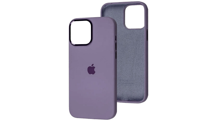 Чехол Silicone Case Metal Buttons (AA) для Apple iPhone 12 Pro Max (6.7