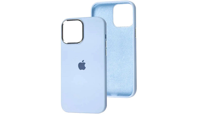 Чехол Silicone Case Metal Buttons (AA) для Apple iPhone 13 Pro (6.1