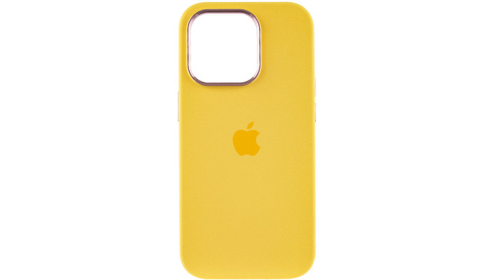 Чехол Silicone Case Metal Buttons (AA) для Apple iPhone 13 Pro (6.1