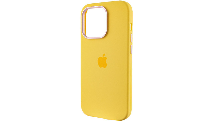 Чехол Silicone Case Metal Buttons (AA) для Apple iPhone 13 Pro (6.1