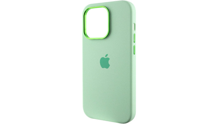 Чехол Silicone Case Metal Buttons (AA) для Apple iPhone 13 Pro (6.1