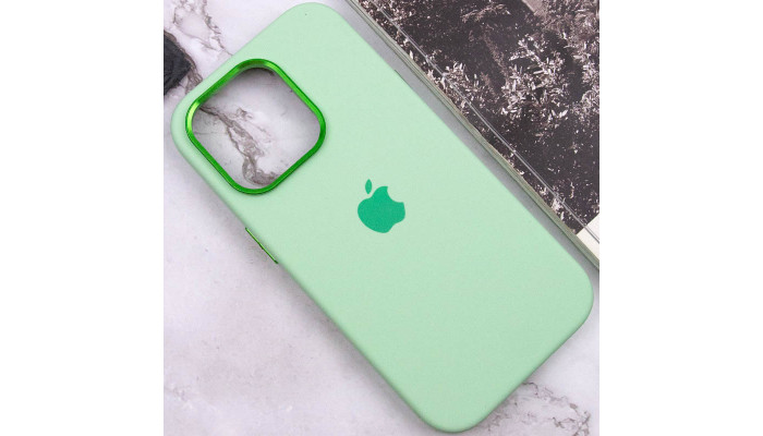 Чехол Silicone Case Metal Buttons (AA) для Apple iPhone 13 Pro (6.1