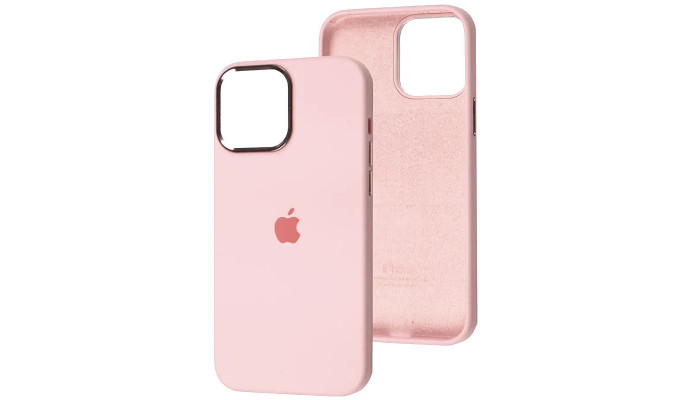 Чехол Silicone Case Metal Buttons (AA) для Apple iPhone 13 Pro (6.1