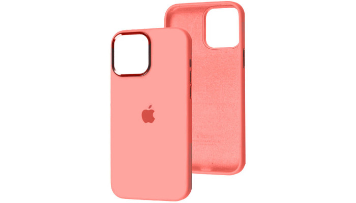 Чехол Silicone Case Metal Buttons (AA) для Apple iPhone 13 Pro (6.1