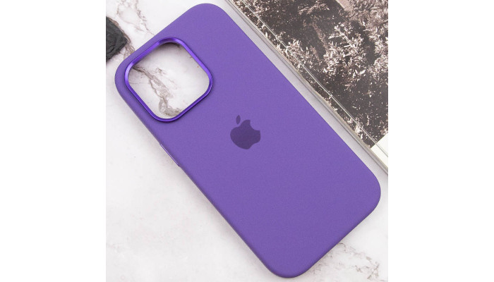 Чехол Silicone Case Metal Buttons (AA) для Apple iPhone 13 Pro (6.1