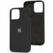 Чохол Silicone Case Metal Buttons (AA) для Apple iPhone 13 Pro (6.1") Чорний / Black