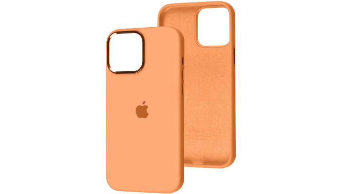 Чехол Silicone Case Metal Buttons (AA) для Apple iPhone 13 (6.1