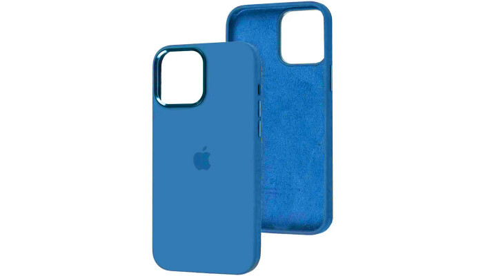 Чехол Silicone Case Metal Buttons (AA) для Apple iPhone 13 (6.1