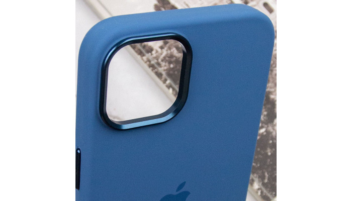 Чехол Silicone Case Metal Buttons (AA) для Apple iPhone 13 (6.1