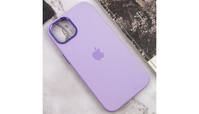 Чехол Silicone Case Metal Buttons (AA) для Apple iPhone 13 (6.1