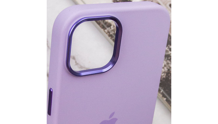 Чехол Silicone Case Metal Buttons (AA) для Apple iPhone 13 (6.1