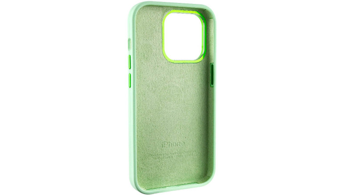 Чехол Silicone Case Metal Buttons (AA) для Apple iPhone 14 Pro (6.1